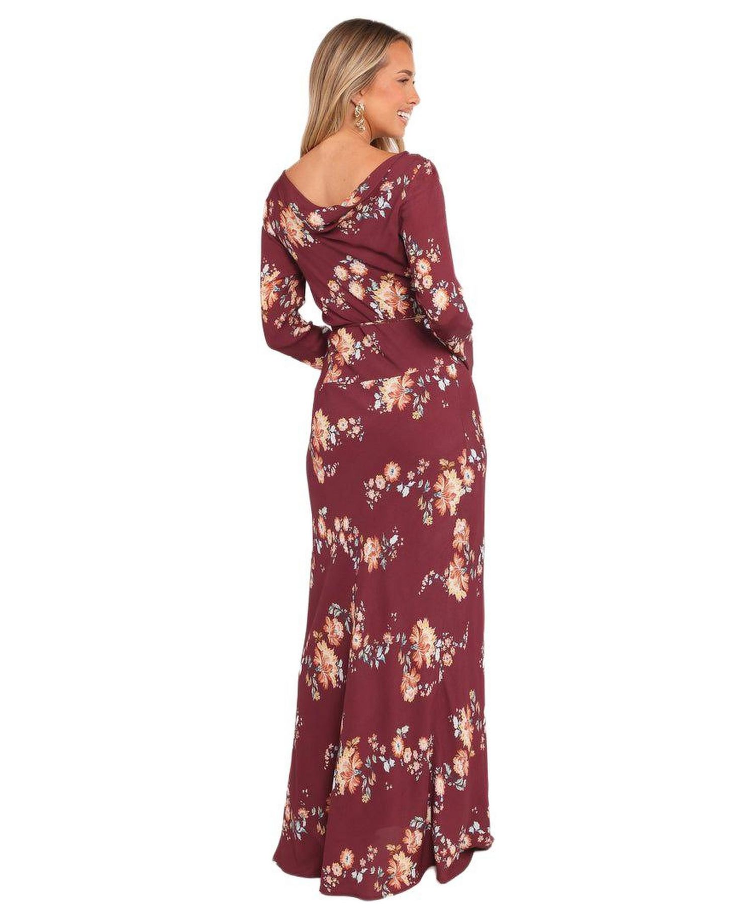 Women's Alima Maxi Dress - Berry Floral