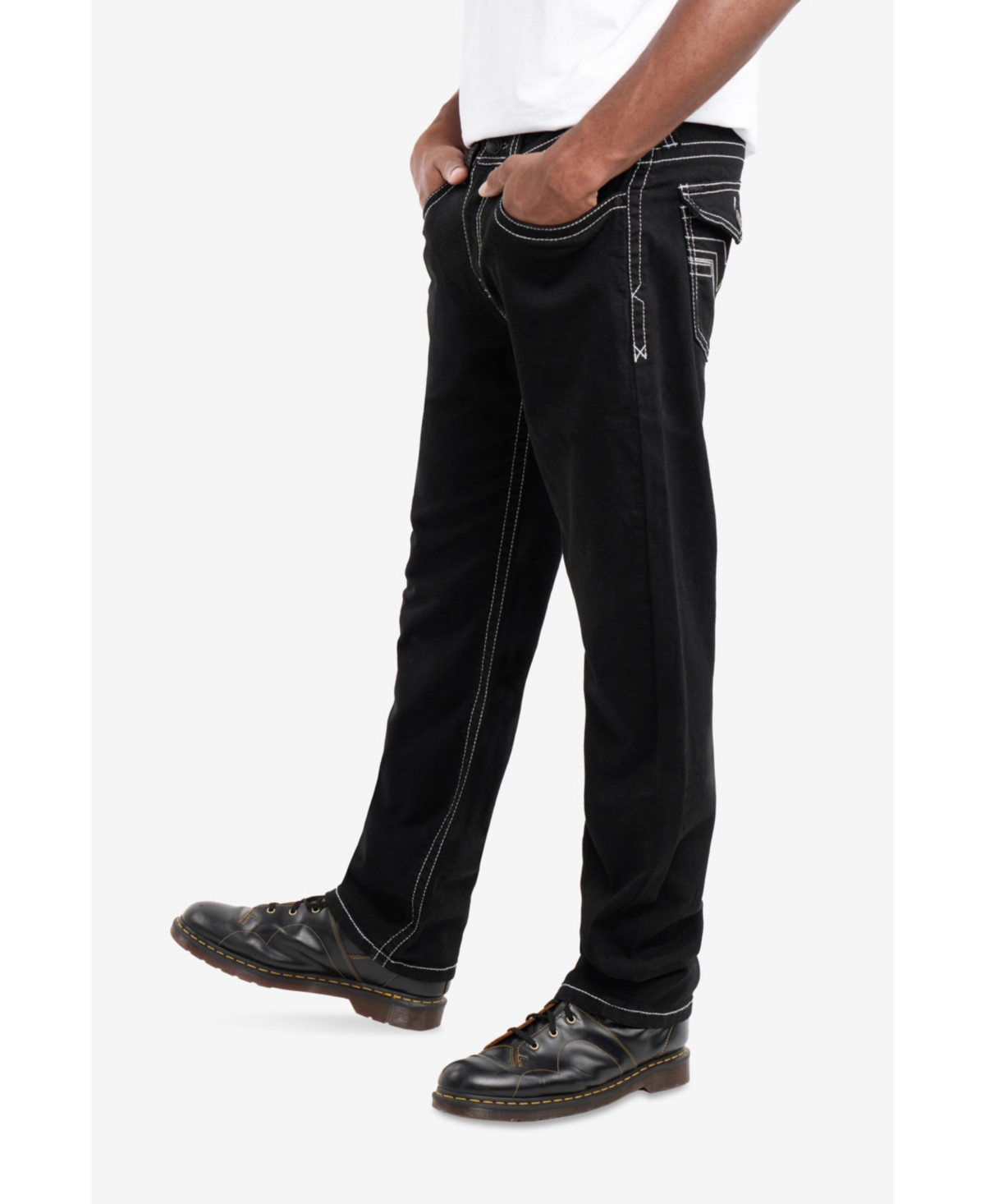 Cultura Men's Saddle Stitch Roman Fit Denim Jeans