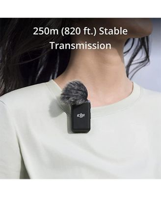 Mic (2 TX + 1 RX + Charging Case), Wireless Lavalier Microphone, 820 ft.)Range, 15hr Battery, Wireless Microphone for PC, iPhone, Android