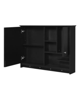 36'' Wall Mounted Medicine Cabinet with Mirror Door & Adjustable Shelf for Bathroom