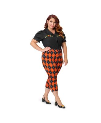 Plus Size Embriodered Puff Sleeve Top