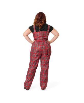 Plus Size Wide Leg Overalls