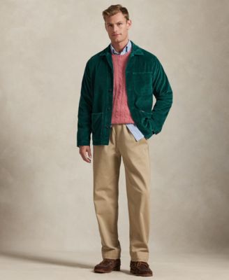 Men's Corduroy Utility Long-Sleeve Overshirt