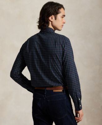 Men's Classic-Fit Plaid Twill Shirt