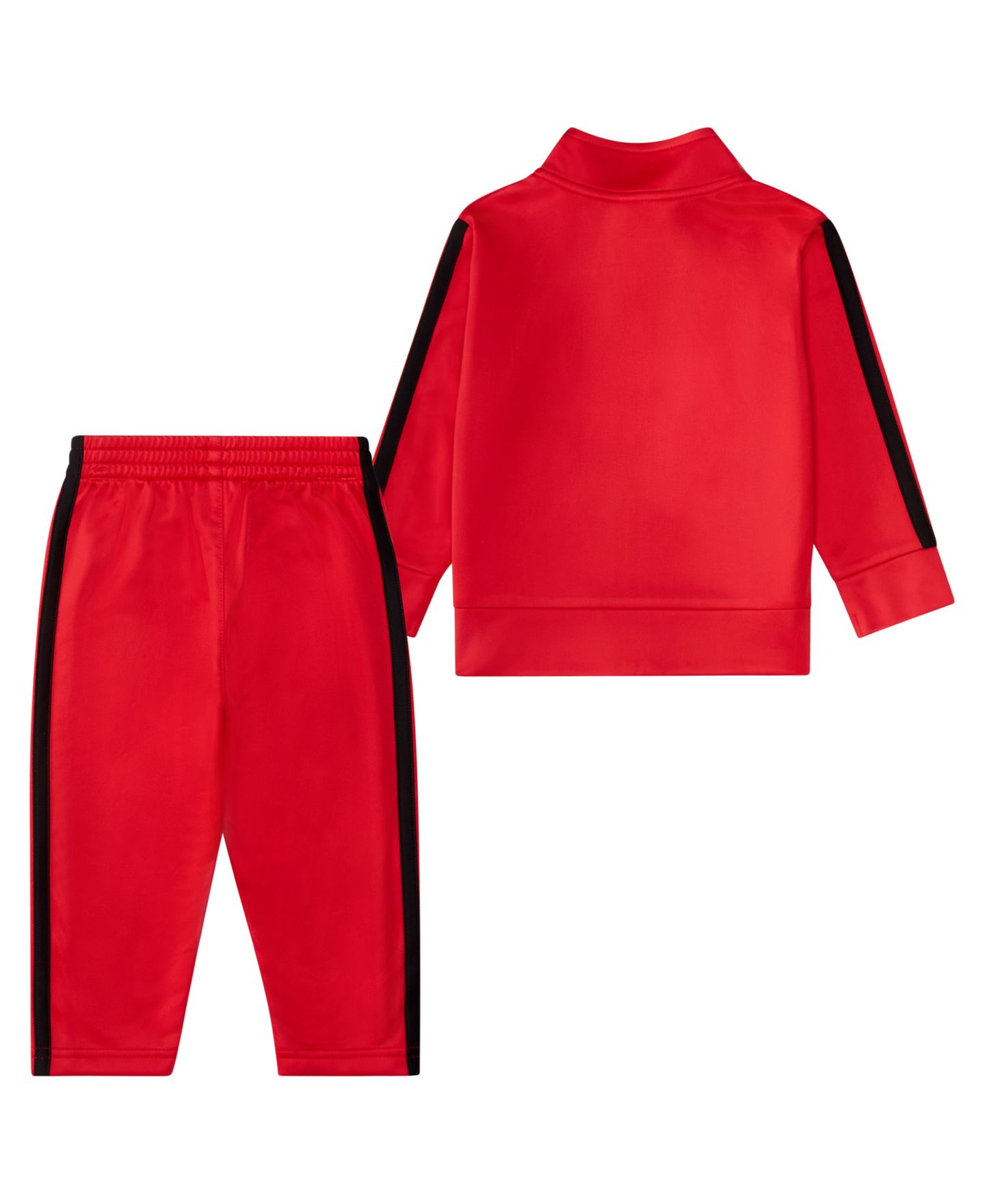 Комплект adidas Stripe Detail Jacket and Joggers, 2-Piece Set для мальчиков-малышей, цвет: Яркий красный — фото 2