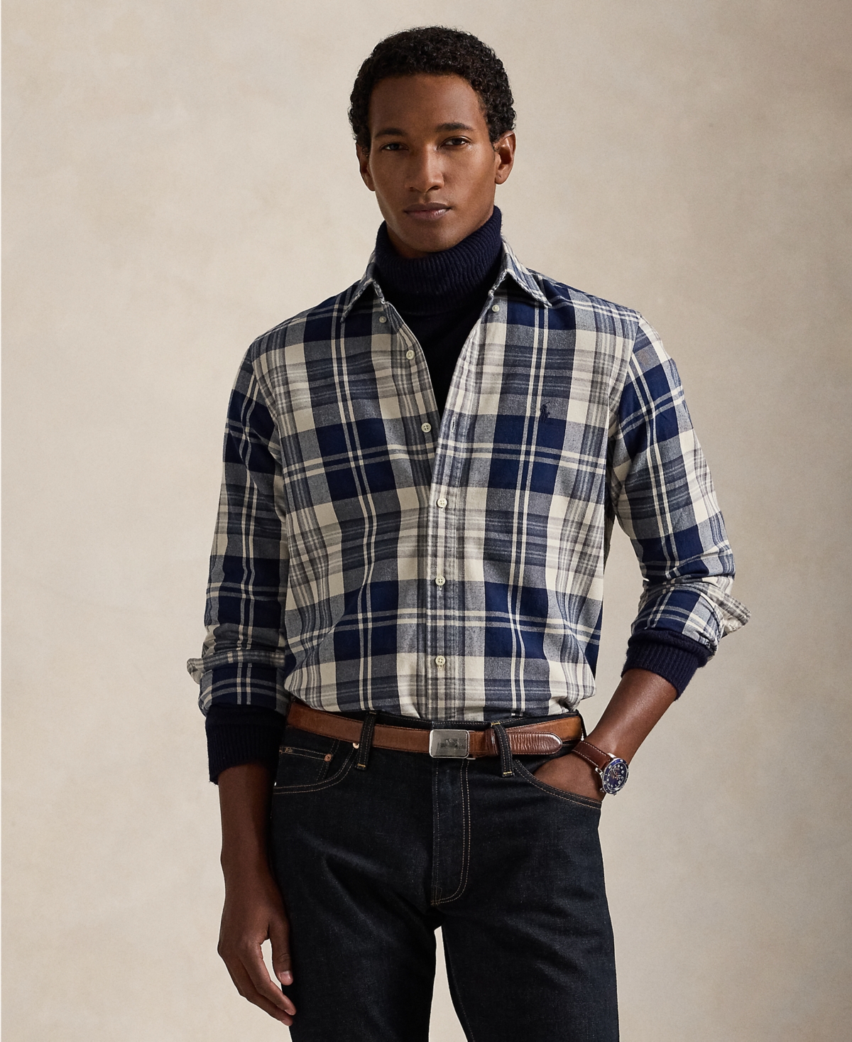 Polo Ralph Lauren Men's Classic-Fit Plaid Oxford Shirt