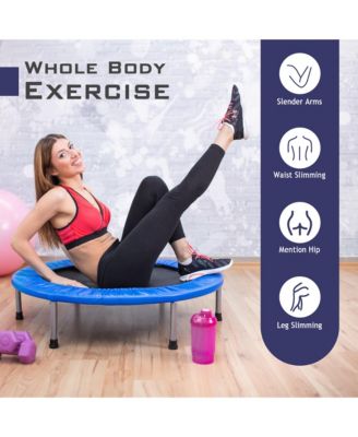 Mini Folding 36'' Trampoline Portable Recreational Fitness Rebounder