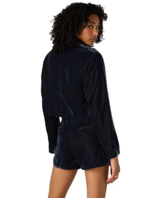 Women's Tonia Long Sleeve Velvet Blazer