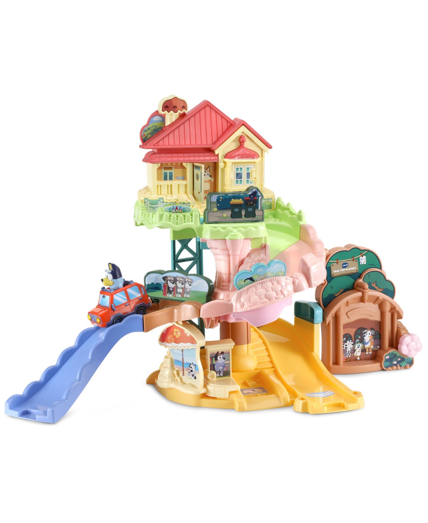Детский игровой набор Bluey Road Trip Interactive Multi-Piece Playset, Ages 1.5+ — фото 1