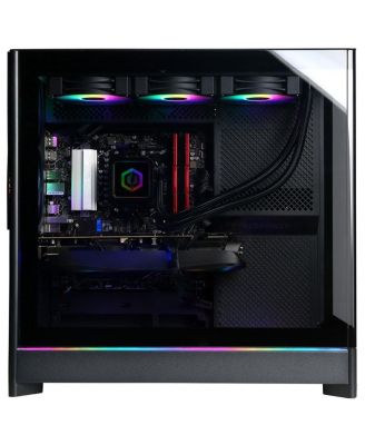 Gamer Supreme Liquid Cooled Gaming Desktop Computer, AMD Ryzen 7 9800X3D 4.7GHz, 32GB RAM, 2TB SSD, NVIDIA GeForce RTX 5080 16GB, Windows