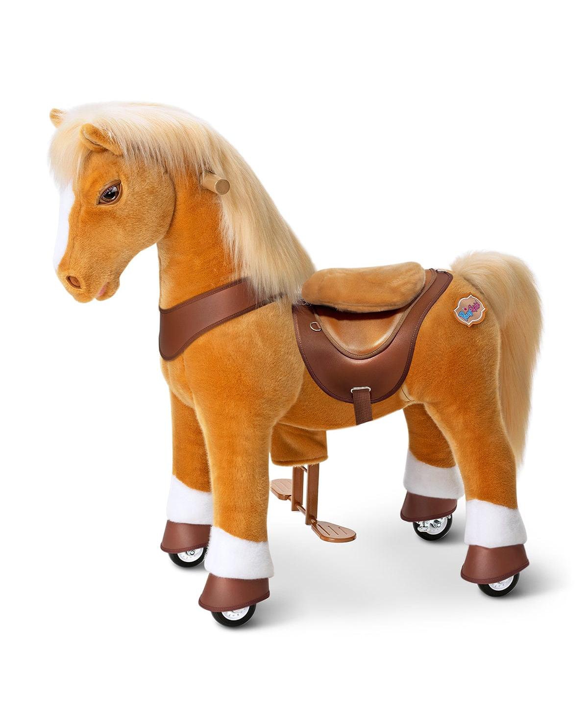 PonyCycle Model Y Light Brown Horse Rideable Toy for Age -4