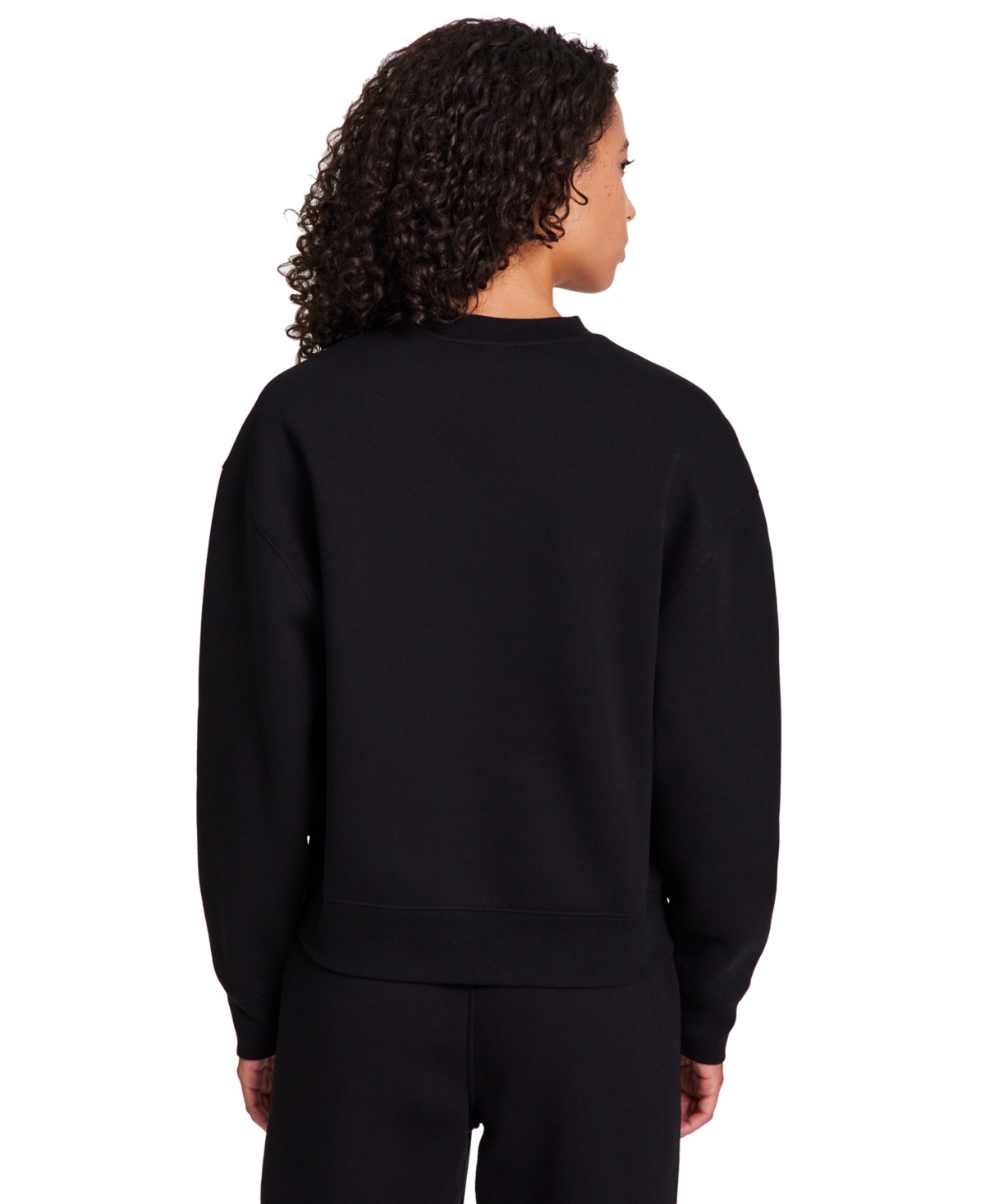 Reebok Women's New Heritage Varsity V-neck Sweatshirt In Black
