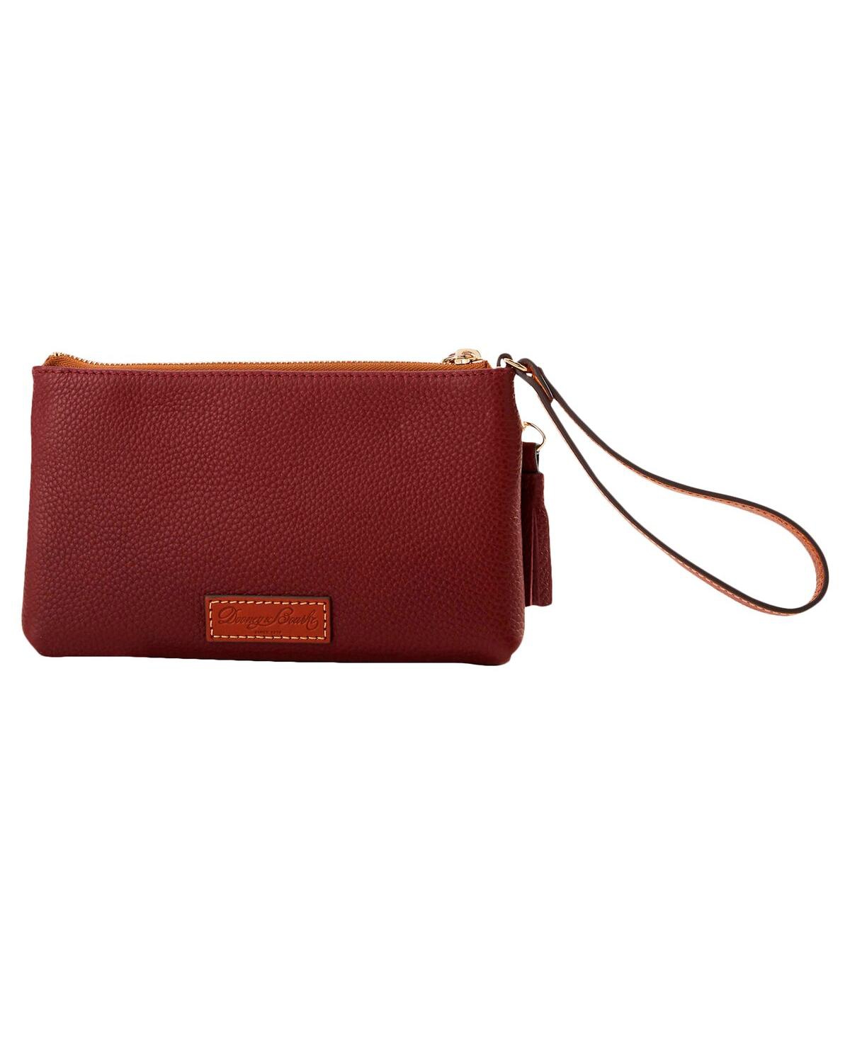 Dooney & Bourke Texas A&m Aggies Infield Double-zip Wristlet In Transparent