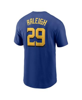 Men's Cal Raleigh&nbsp;Royal Seattle Mariners City Connect Fuse Name Number T-Shirt