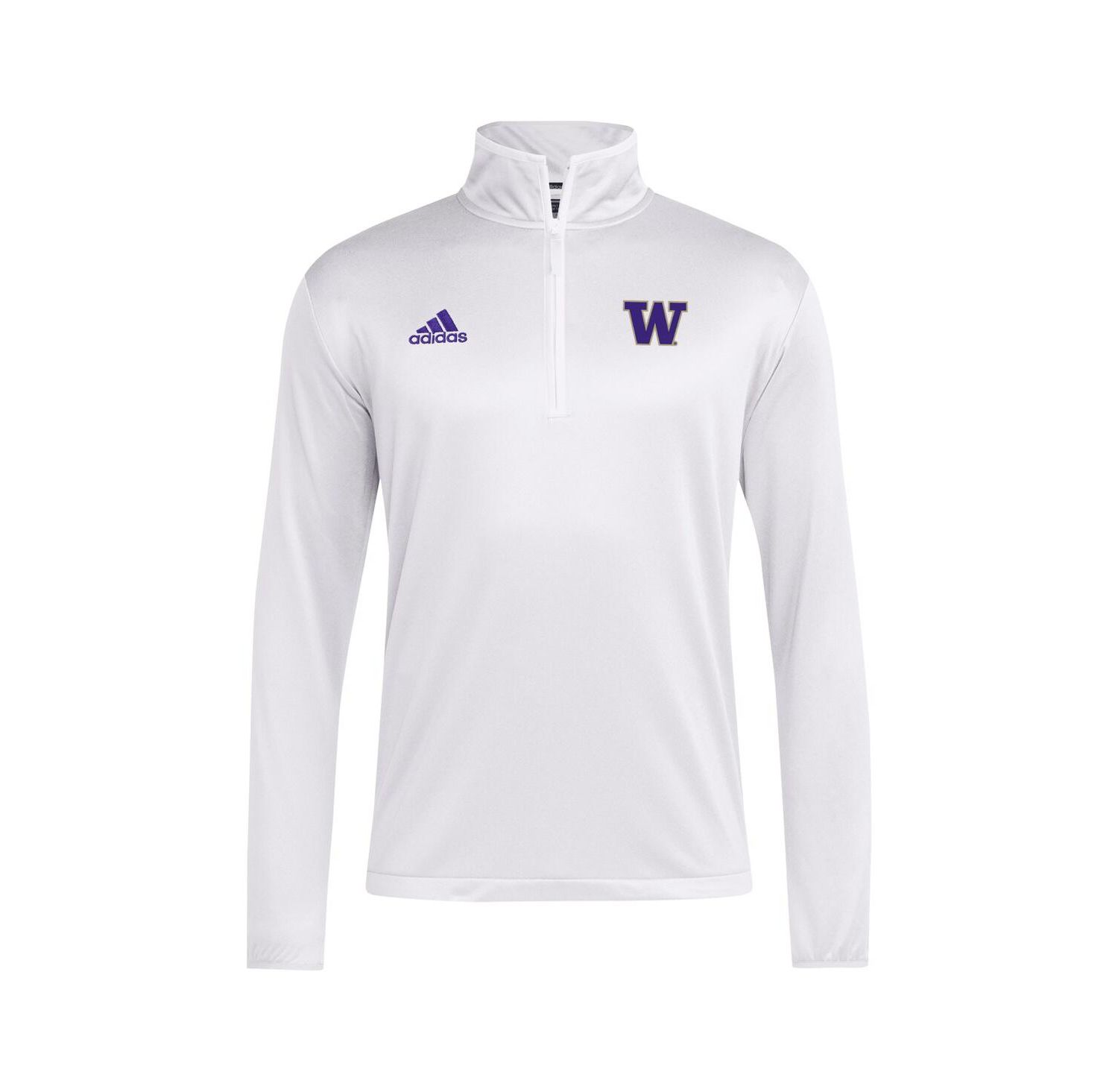 Men's White Washington Huskies 2024 Coaches Sideline Quarter-Zip T-Shirt