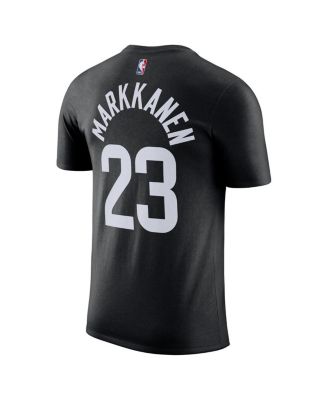 Men's Lauri Markkanen Black Utah Jazz Statement Edition Name Number T-Shirt