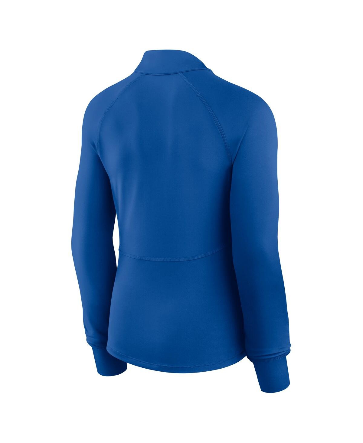 Fanatics Women's Royal New York Giants Elements Quarter-zip Jacket In Blue