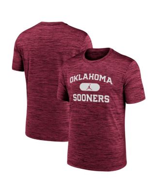 Jordan - Men's Crimson Oklahoma Sooners Velocity Mascot Dri-FIT T-Shirt