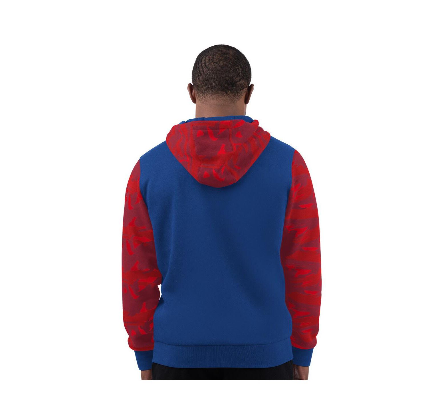 Men's Navy New England Patriots Thursday Night Gridiron Logo Full-Zip Hoodie