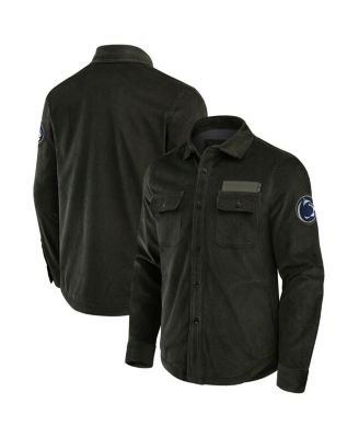 Fanatics - Men's Darius Rucker Collection by Olive Penn State Nittany Lions Corduroy Full-Button Shacket