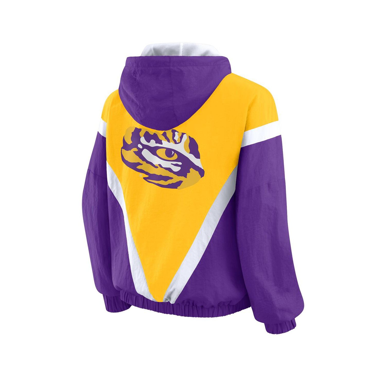 Women's Gold/Purple LSU Tigers Color Block Full-Zip Hoodie Windbreaker Jacket