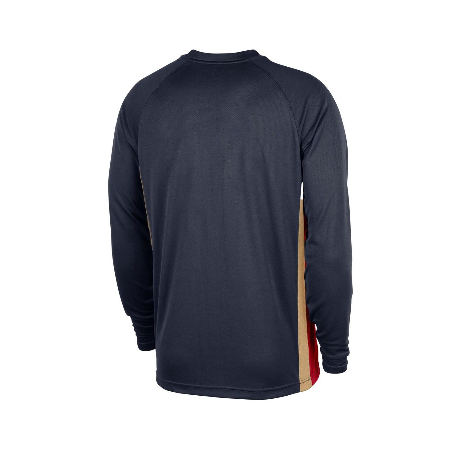 Men's Navy New Orleans Pelicans 2025/26 Authentic Pre-Game Legend Dri-FIT Long Sleeve Shooting T-Shirt