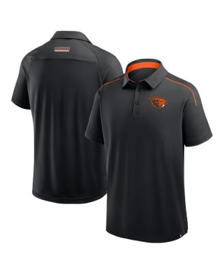 Fanatics - Men's Black Oregon State Beavers Take The Lead Defender Raglan Polo