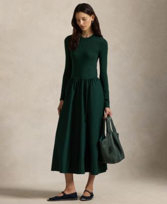 Women's Cotton Long-Sleeve Dress