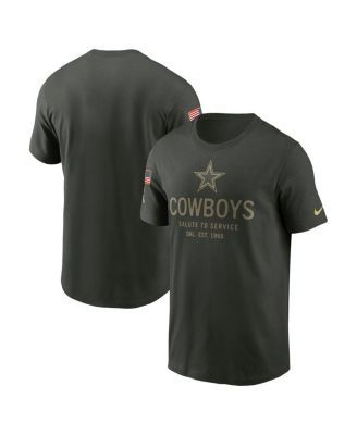 Nike - Men's Forest Green Dallas Cowboys 2025 Salute to Service Sideline Primary Edge Dri-FIT T-Shirt