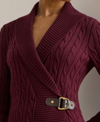 Women's Buckled Cotton Sweater
