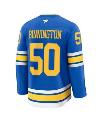 Men's Binnington Blue St. Louis Blues Home Premium Player Jersey