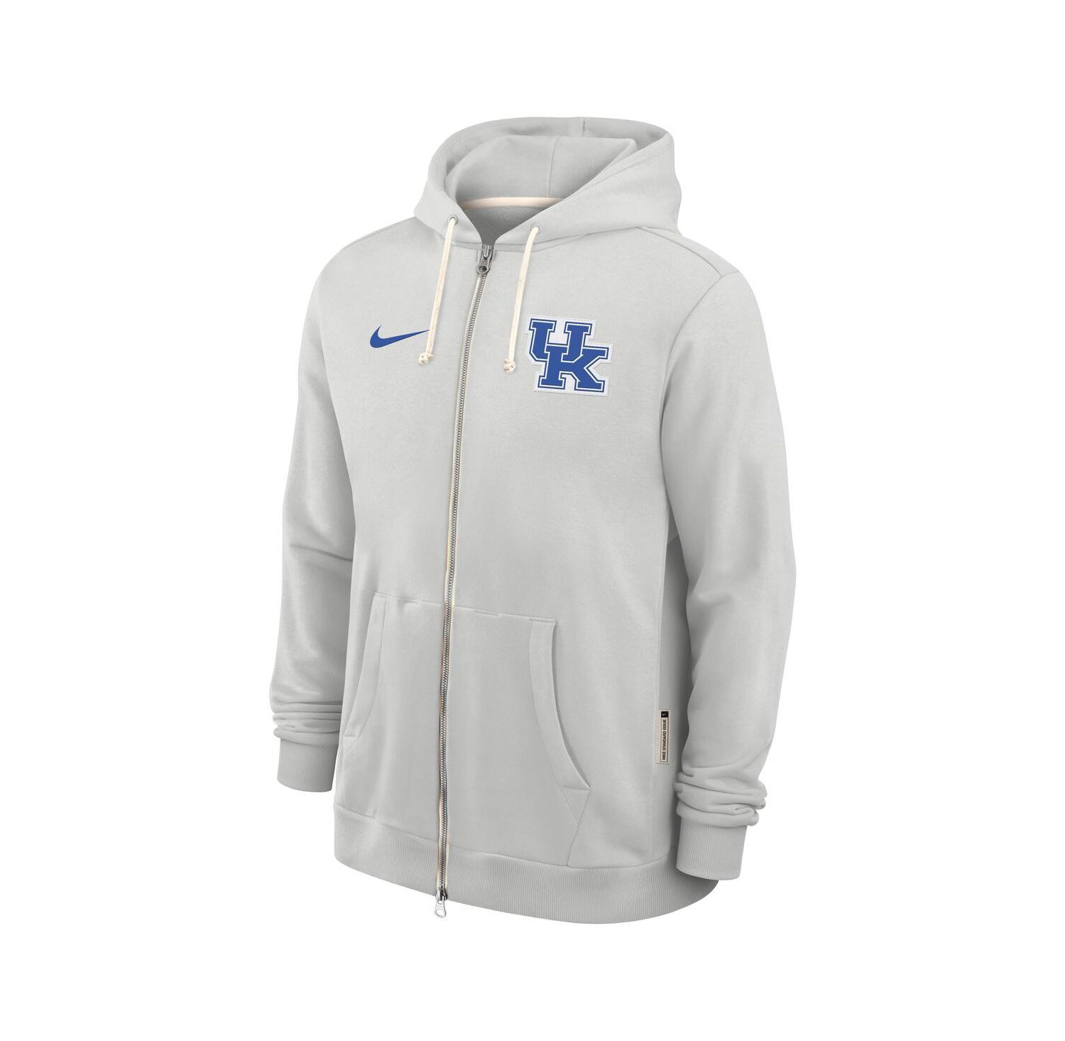 Men's Gray Kentucky Wildcats 2025 Sideline Standard Issue Dri-FIT Full-Zip Hoodie