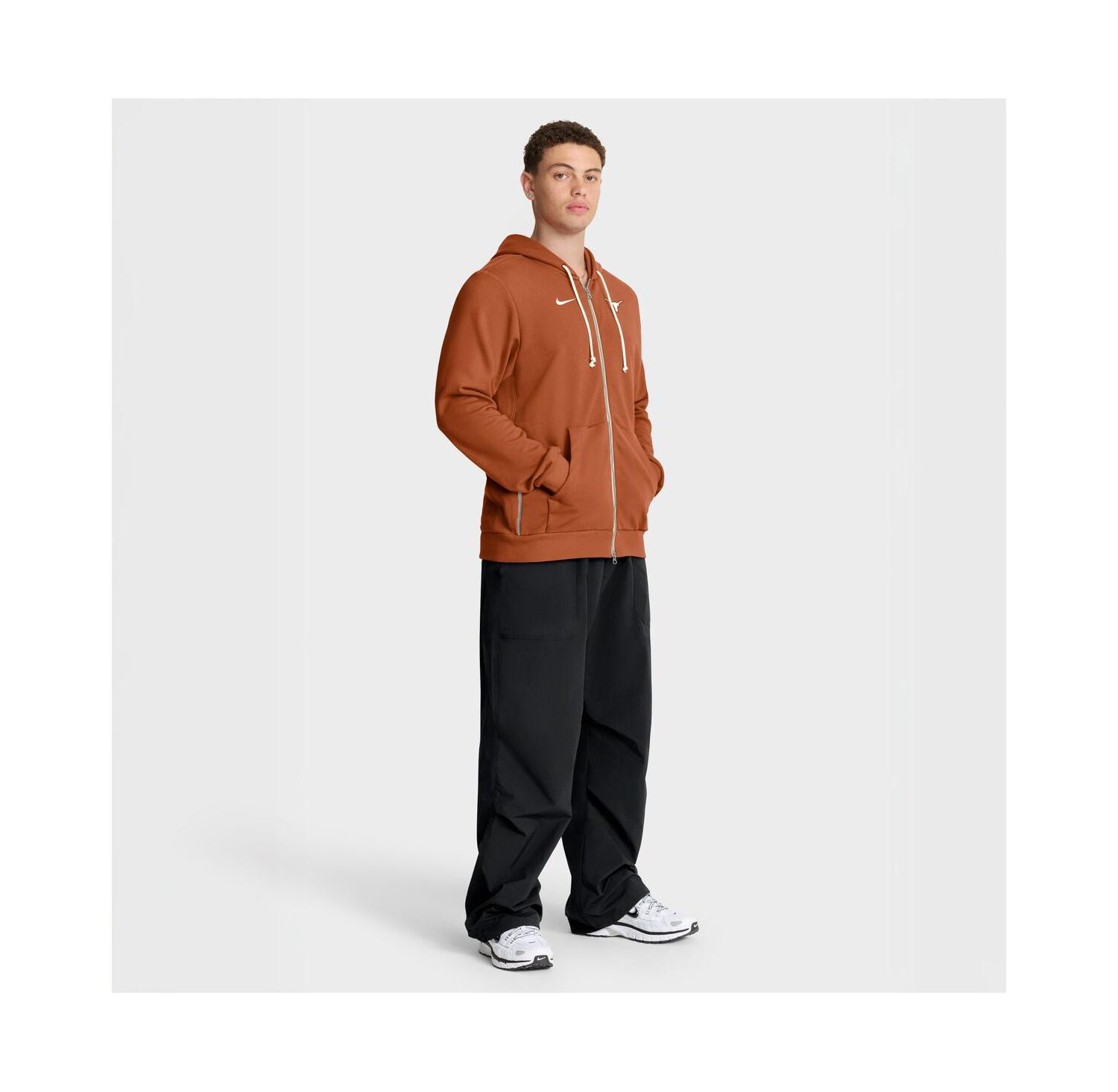 Men's Burnt Orange Texas Longhorns 2025 Sideline Standard Issue Dri-FIT Full-Zip Hoodie
