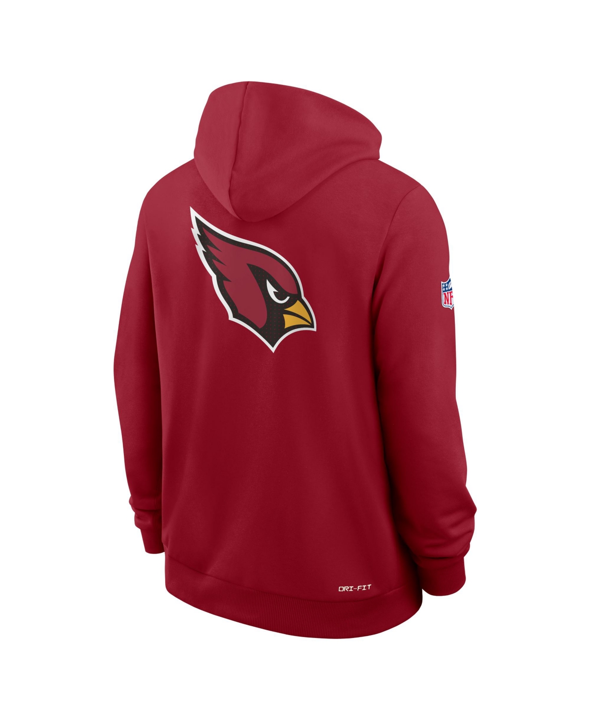 Nike Men's Cardinal Arizona Cardinals Sideline Standard Issue Utility Player Dri-fit Full-zip Hoodie In Red