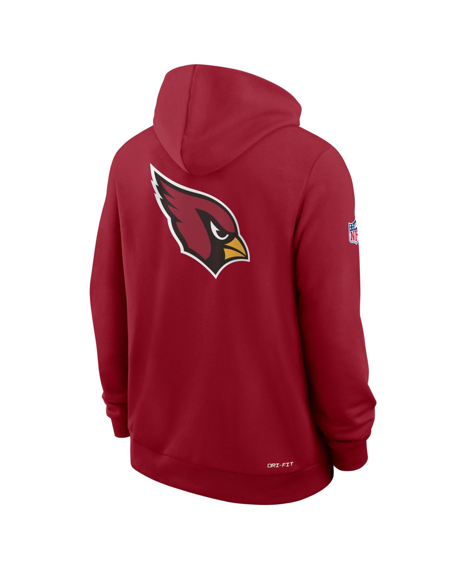 Men's Cardinal Arizona Cardinals Sideline Standard Issue Utility Player Dri-FIT Full-Zip Hoodie