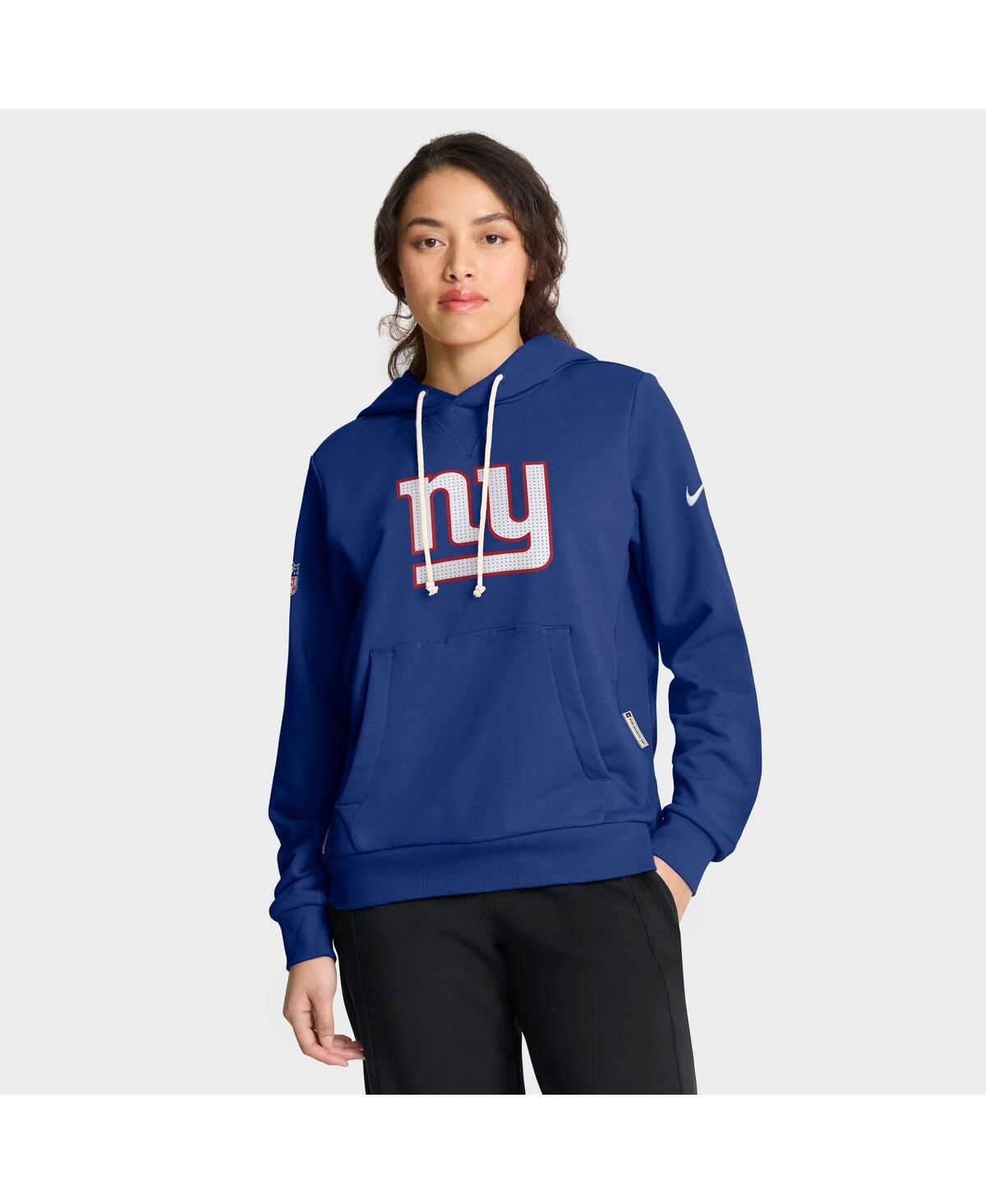 Nike Royal New York Giants Sideline Standard Issue Initial Home Dri-fit Hoodie In Blue