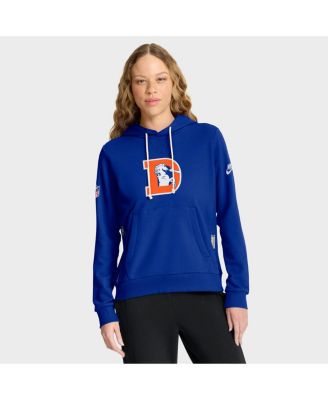 Nike - Women's Royal Denver Broncos Throwback Sideline Standard Issue Dri-FIT Hoodie
