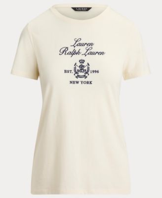 Women's Katlin Embroidered Crest Short Sleeve T-Shirt