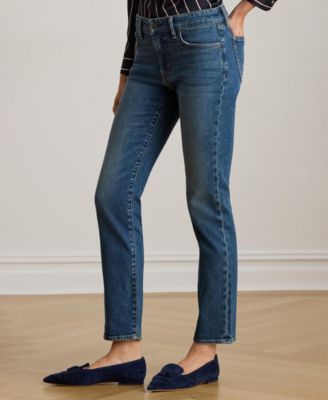 Women's Mid-Rise Straight Ankle Jeans