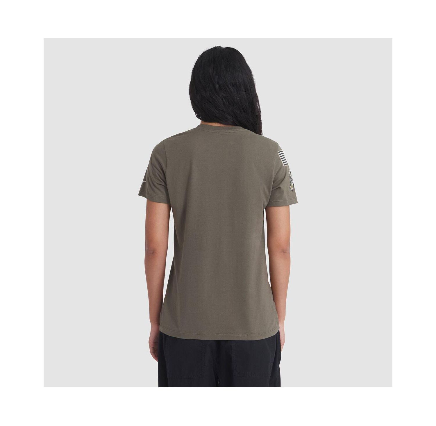 Women's Olive Washington Commanders 2025 Salute to Service Sideline T-Shirt
