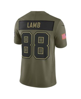 Men's CeeDee Lamb Olive Dallas Cowboys 2025 Salute to Service Limited Jersey