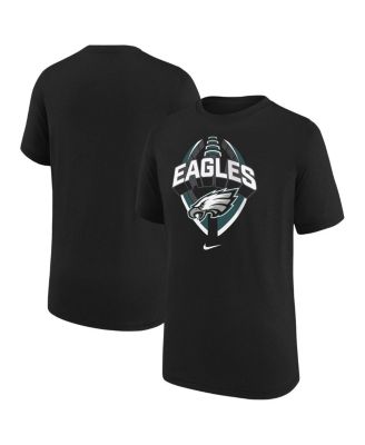 Nike - Big Boys and Girls Black Philadelphia Eagles Icon Legend T-Shirt