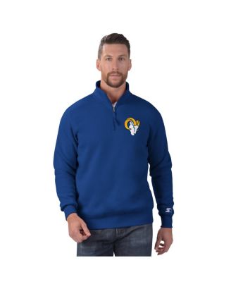 Starter - Men's Royal Los Angeles Rams Classic Quarter-Zip Pullover Sweatshirt