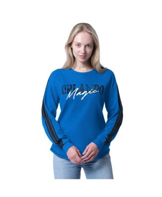 Women's Blue Orlando Magic Advantage Tri-Blend Long Sleeve T-Shirt