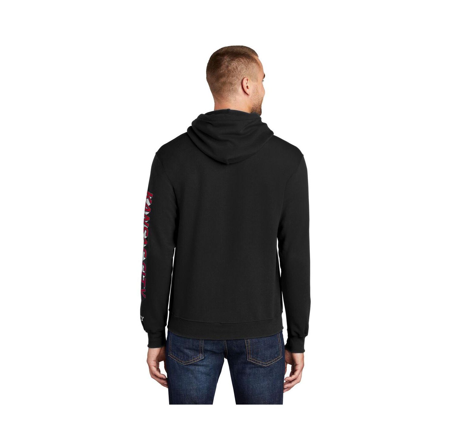 Men's Black Kansas City Chiefs Wordmark Logo Pullover Hoodie