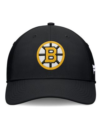 Men's Black Boston Bruins Primary Logo Flex Hat