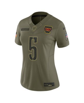 Women's Jayden Daniels Olive Washington Commanders 2025 Salute to Service Limited Jersey