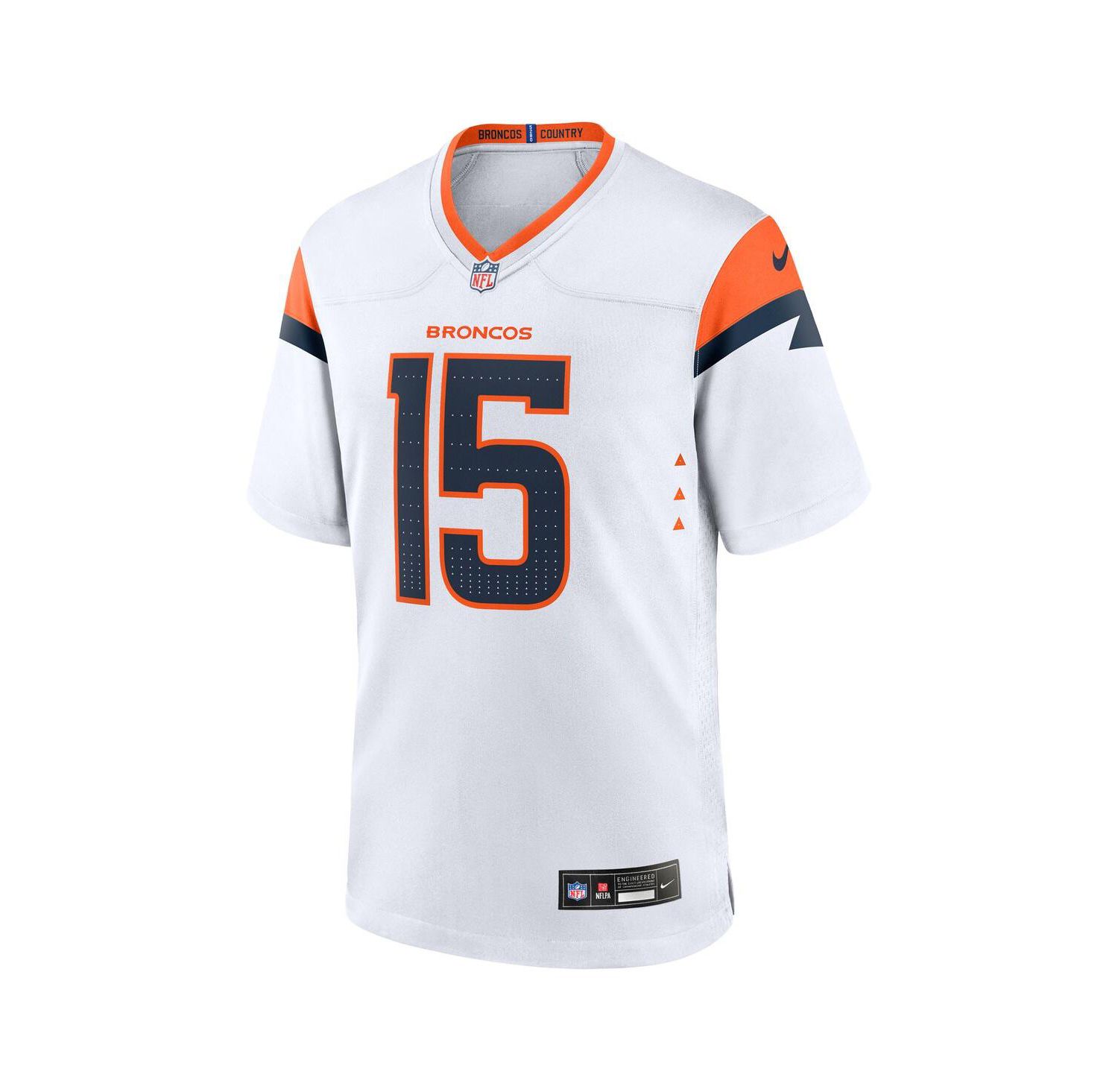 Men's Nik Bonitto White Denver Broncos Game Jersey