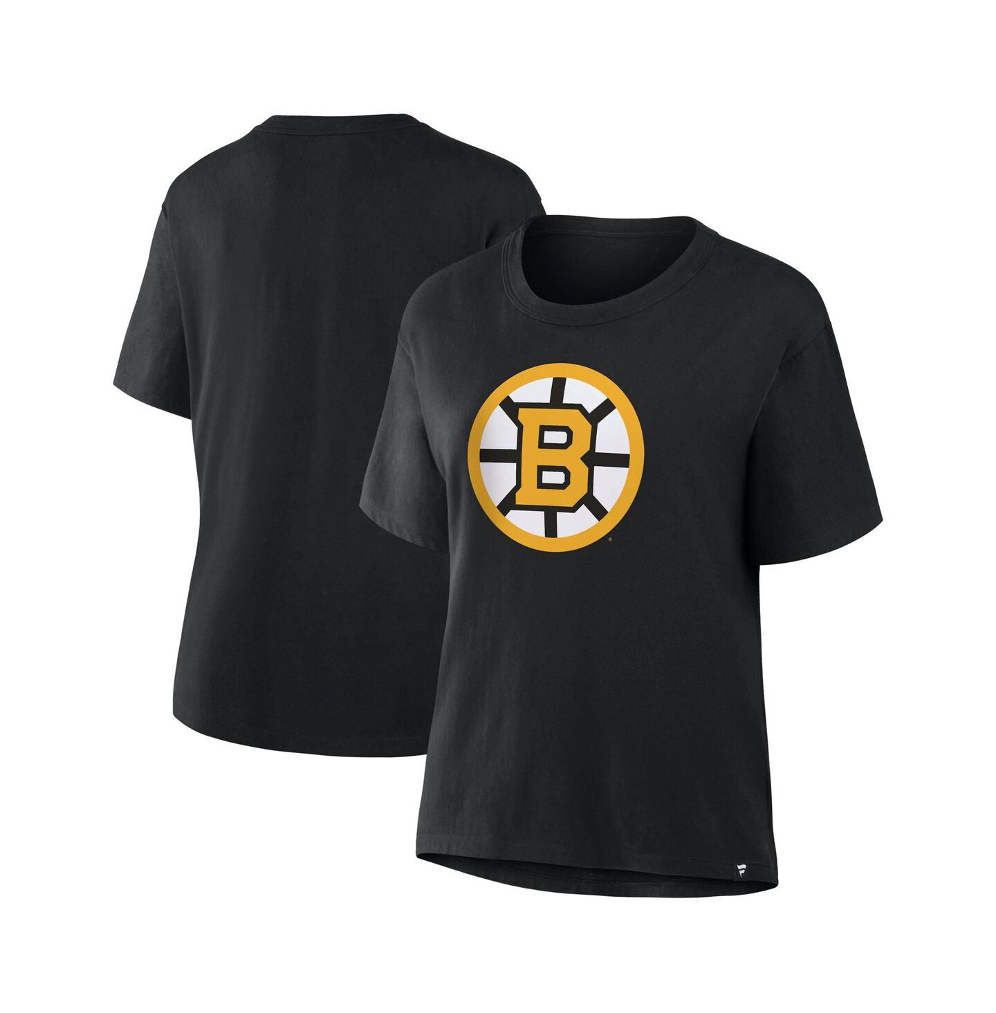 Женская футболка Fanatics Black Boston Bruins Primary Logo Legacy — фото 1