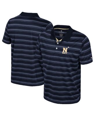 Colosseum - Men's Navy Navy Midshipmen Milk Steak Polo